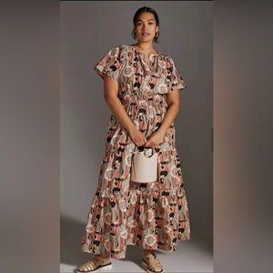 Anthropologie Maeve Somerset Dress Sz M
